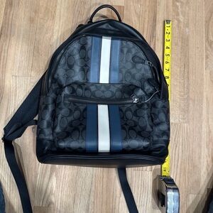 Coach Stylish Black and Blue Men's Backpack